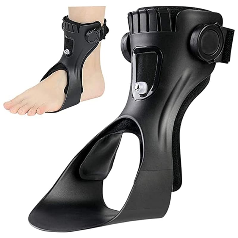 Drop Foot Brace Orthosis AFO AFOs Ankle Brace Support With Comfortable Inflatable Airbag for Hemiplegia Stroke Shoes Walking (Right foot, X-Large) Small