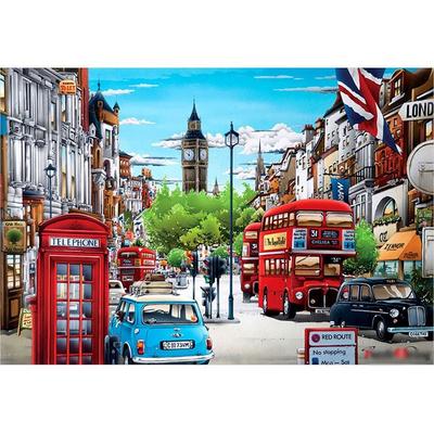 Puzzle Life London's Peaceful Afternoon Picture Puzzle 51x73.5cm 1000 Pieces, 1 Piece, 1000 Pieces Jigsaw Puzzle, Childrens Games, Educational Toys
