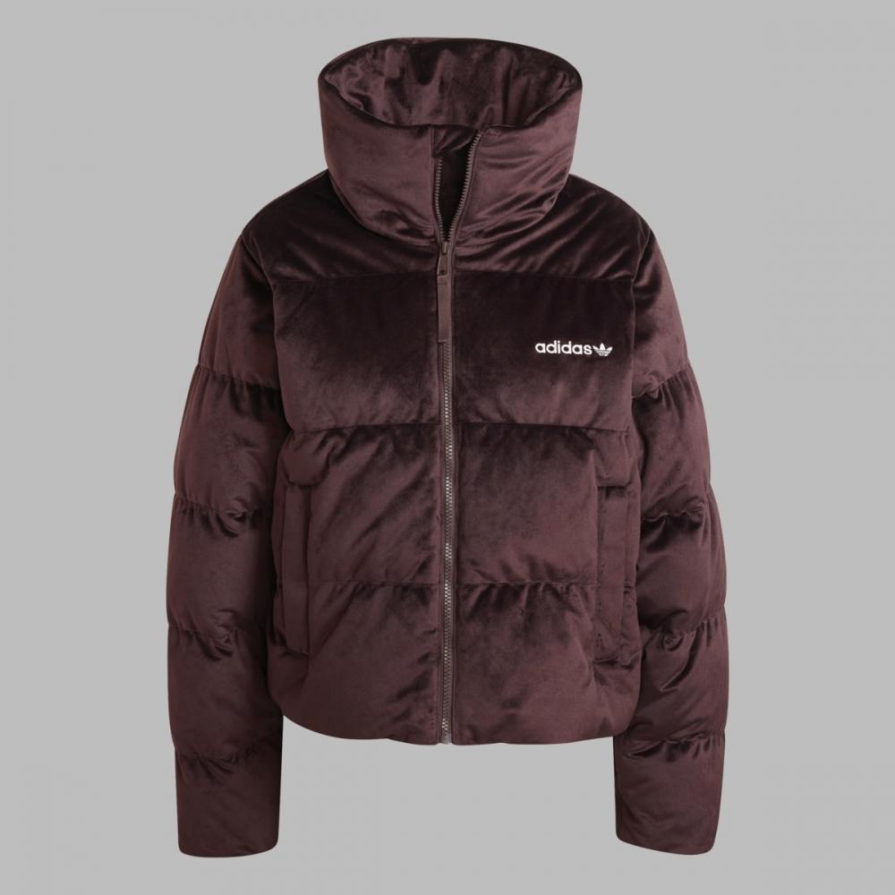 adidas Women S Regen Velvet Down Puffer Jacket Iw8437