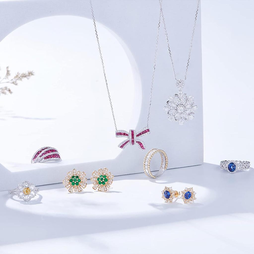 PH PandaHall 720pcs 2mm Cubic Zirconia Stones, 6 Colors Diamond Small Loose CZ Stones Grade A Faceted Rhinestone Stone Cabochon for Ring Earring