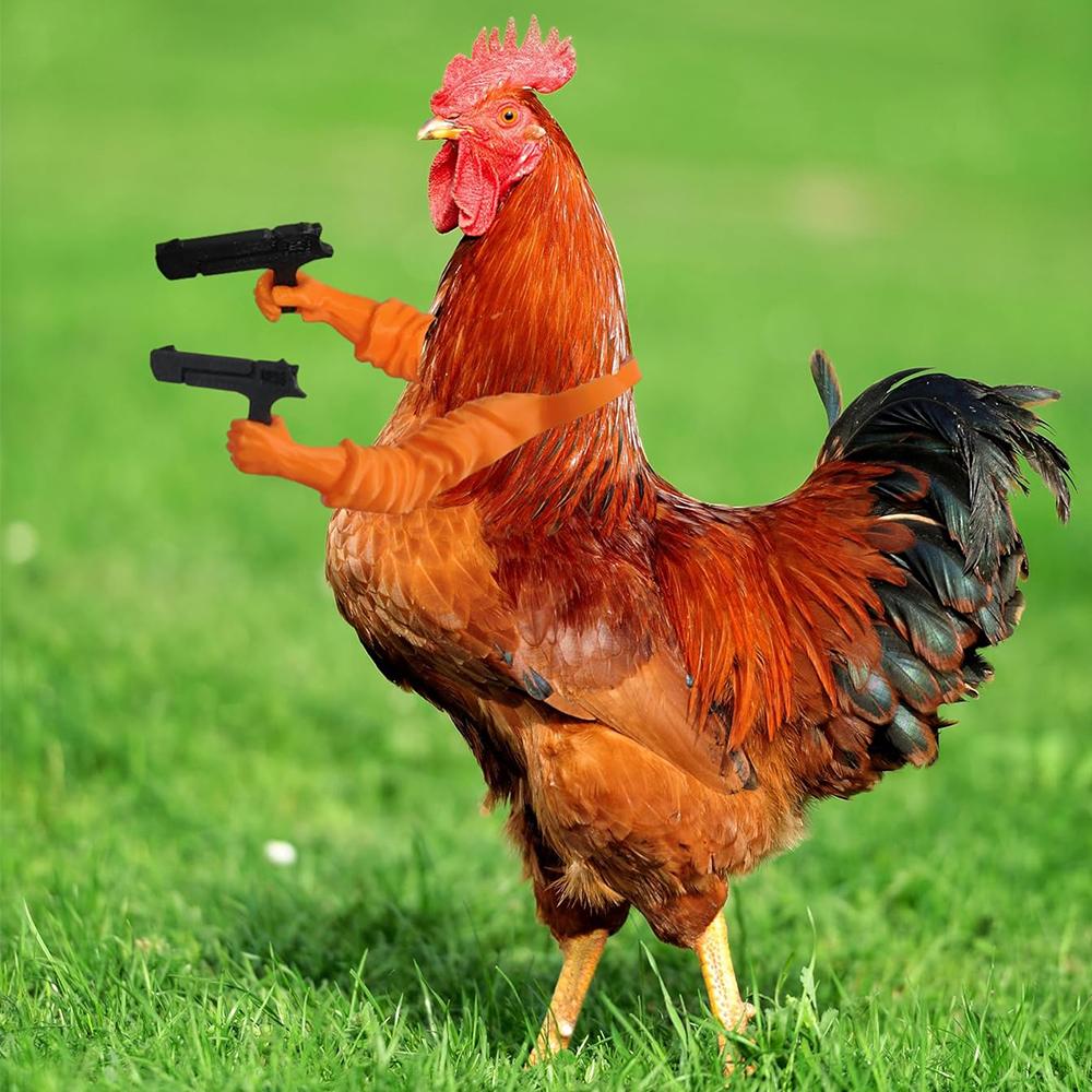 3 Set Unique Funny 3D Printed Chicken Arm To Put On Chickens