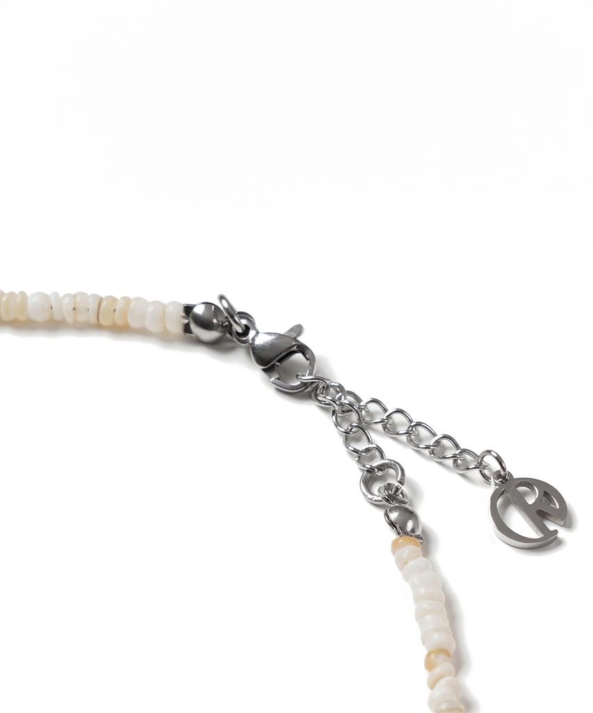 Decoroso Unisex Minimal Mother-Of-Pearl Bead Necklace [Ivory]