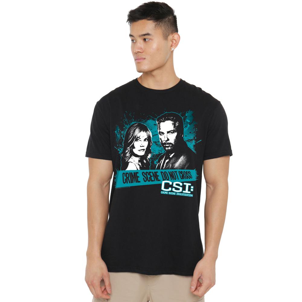 CSI Mens Cross the Line T-Shirt