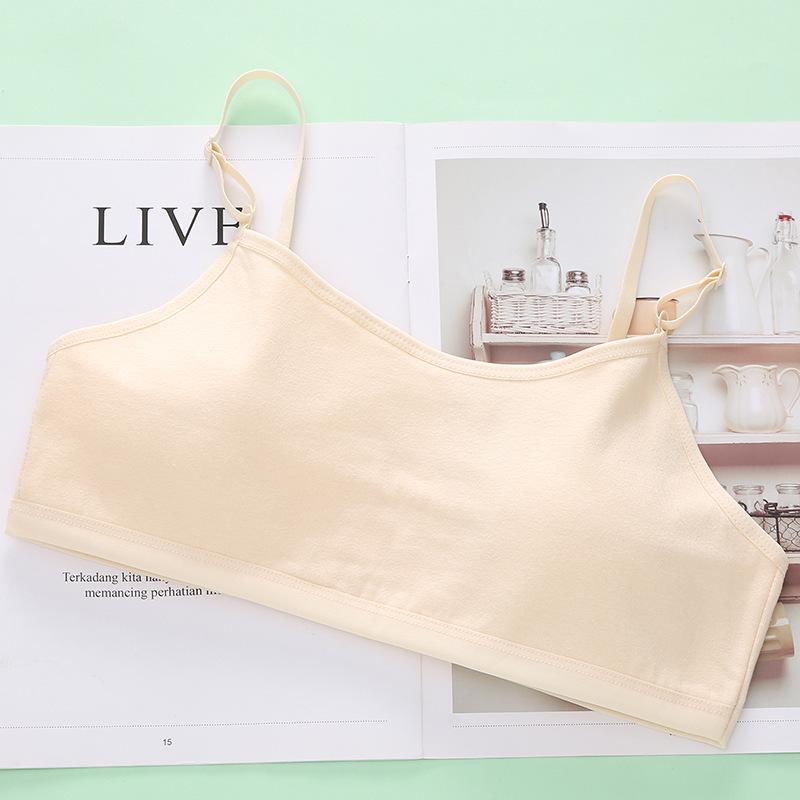 Solid Color Training Bra for Girls Aged 12-15