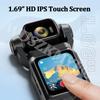 4K UHD Pocket camera Video recording camera With TouchScreen, 3000mAh, Handheld action cameret Travel Bicycle Driver Recorder