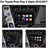 9" Android 14 Car Radio For Toyota Prius V Plus Alpha 2012 2013 2014 2015 Stereo Player GPS Navigation Carplay Auto LHD RHD DVD