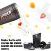 1 Stück Protein Shaker Flasche Tragbar 16oz Pulver Shake Becher 3 Schichten Shaker Protein Flasche Geeignet Für Sport Fitnessstudio Fitness Outdoor