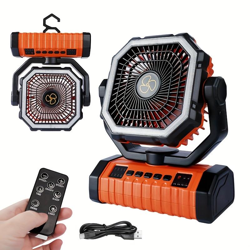 Camping Fan Rechargeable, 20000mAh Large Battery Powered Fan, Ventilador Recargable, 4 Speed Cordless