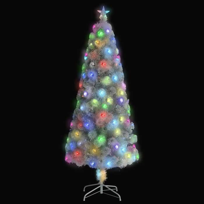 VidaXL Arbre de Noël Artificiel Pré-éclairé, Sapin de Noël avec LED, Décoration de Vacances, Ornement de Fête Intérieur 328453