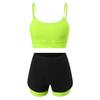 Maillot de bain deux pièces de sport pour femme: Contrôle du ventre taille haute, Débardeur dos magnifique élastique, Short confortable moulant, Maillot de bain source chaude.