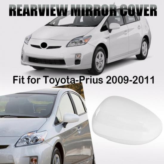White Side Mirror Cover Cap For 2010-2015 Toyota Prius Left Driver Side Plug-In