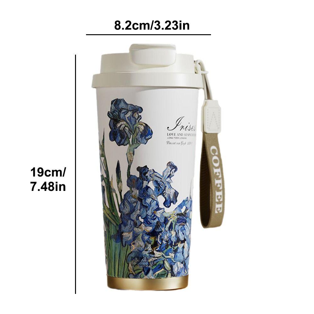 Insulation Or Cooling Ceramic Coated Coffee Cup SUS316 Stainless Steel Insulated Cup Thermal Mug