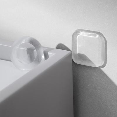 6 Pièces Butée de Porte Transparente Protecteur de Mur Auto-Adhésif Silicone Protection Murale Poignée de Porte
