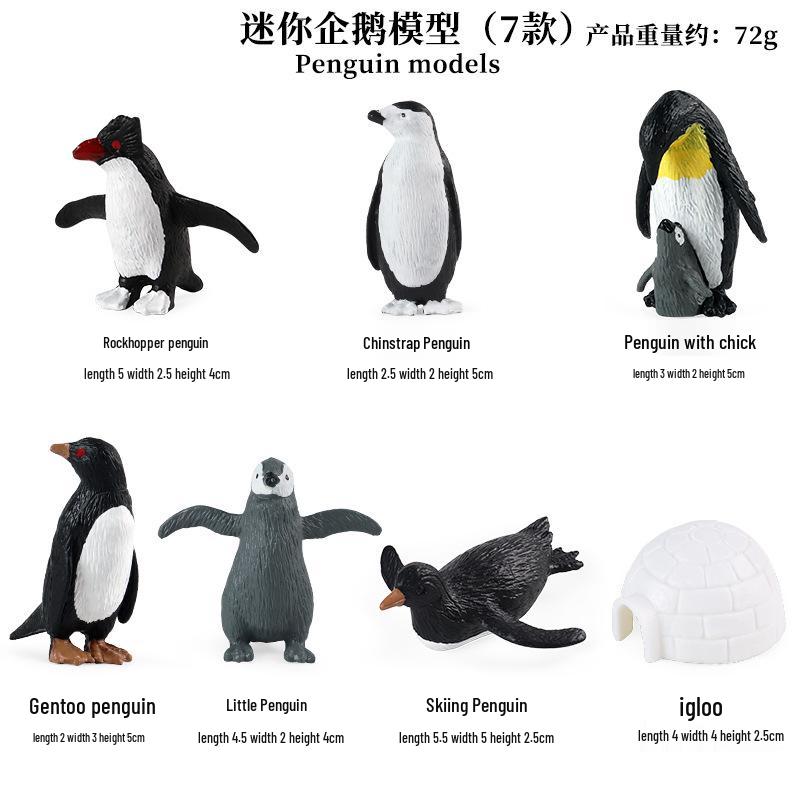 Cognitive Simulation Arctic Penguin Igloo Toy Set for Early Childhood Education
