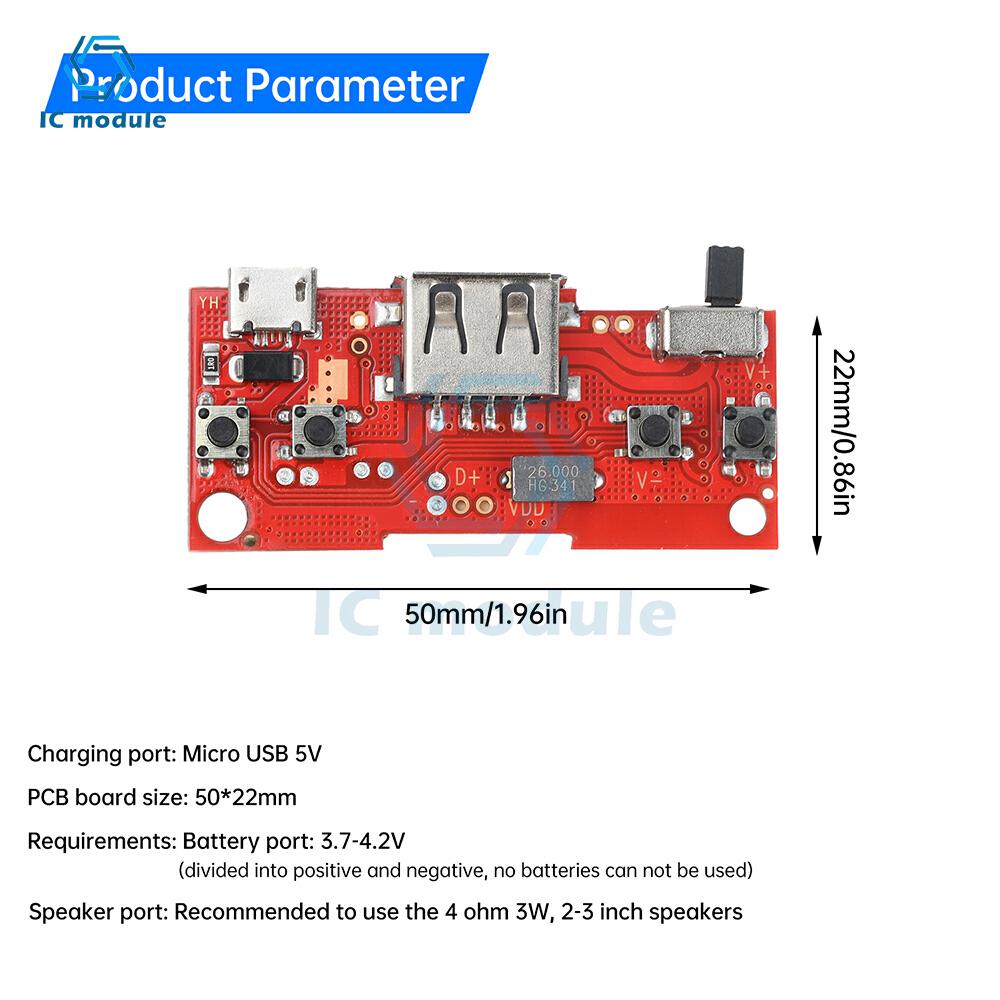 Micro USB DC 5V BT Audio Amplifier Board V512 Car Audio Player Lossless Audio Decoder Board TF Card USB