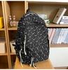 Simple casual backpack girl cartoon high value printed schoolbag campus versatile backpack
