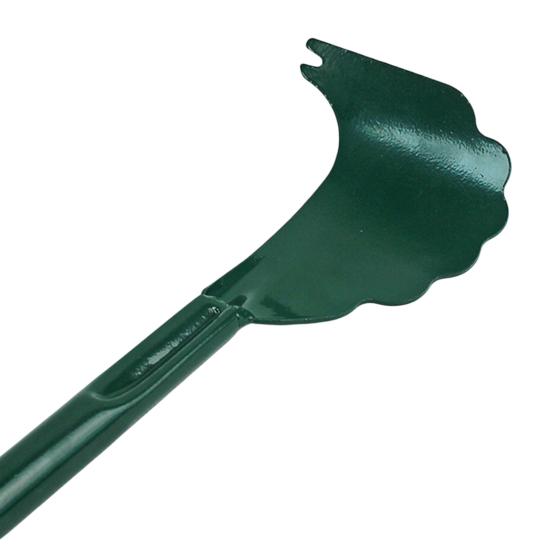 Pulitore Lama Tosaerba con Lama Curva Impugnatura Resistente all'Olio Raschietto in Gomma per Erba Ostinata Linfa Ruggine Manutenzione Giardino