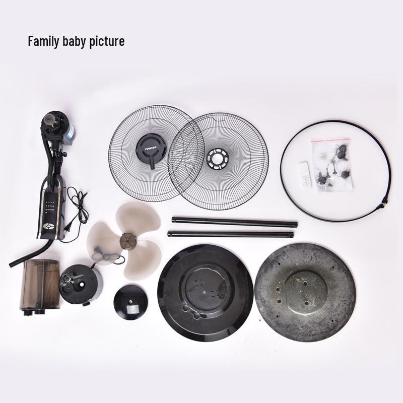 Multi-Purpose Floor-Standing Electric Fan with Spray Function - Meets European, British, & American Standards