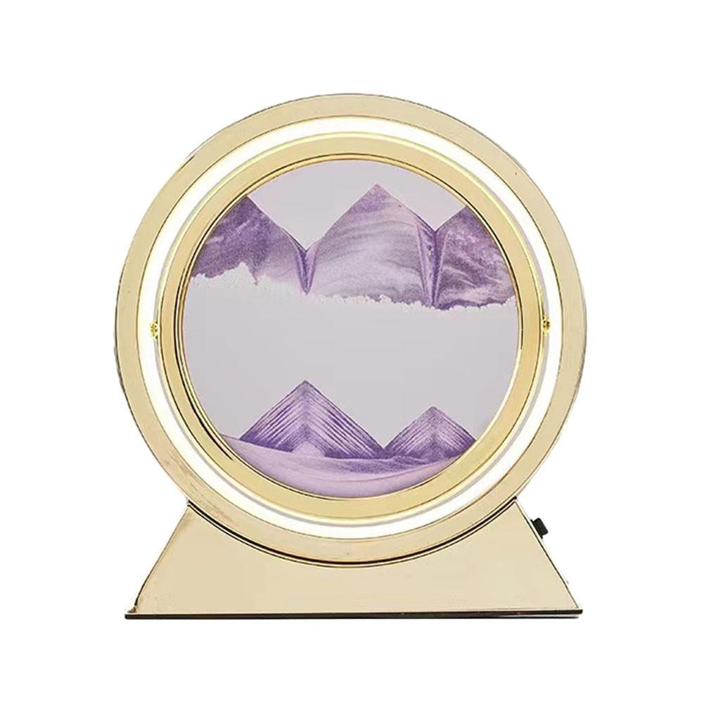 Lampă de Masă Dormitor Nisip Mișcător Pentru Artă Peisaj Nisip de Adâncime Decor Cadouri