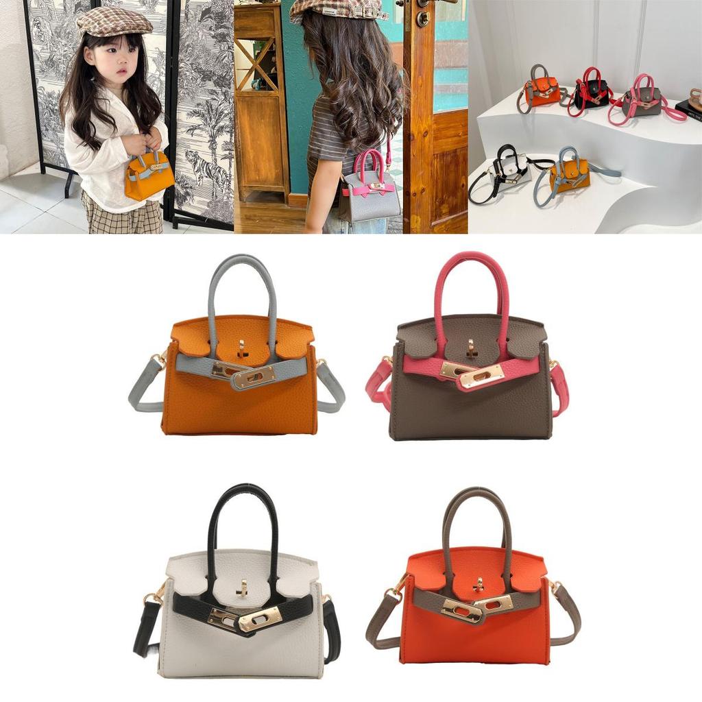 Stylish Mini Shoulder Bag For Kids Chic Solid Color Crossbody Bag For Summer Fun