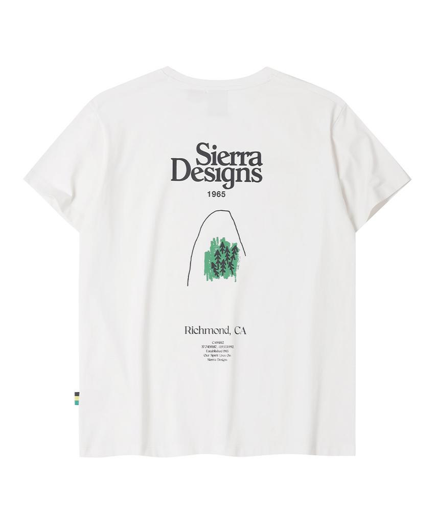 SIERRA DESIGNS W) Richmond Logo Chill-Lite Short Sleeve White