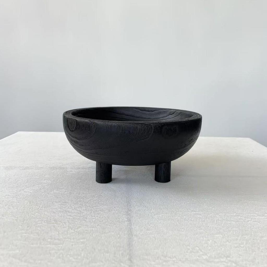 Úložný tác z paulovniového dřeva se čtyřmi nohami - Víceúčelový dřevěný řemeslný a ovocný tác