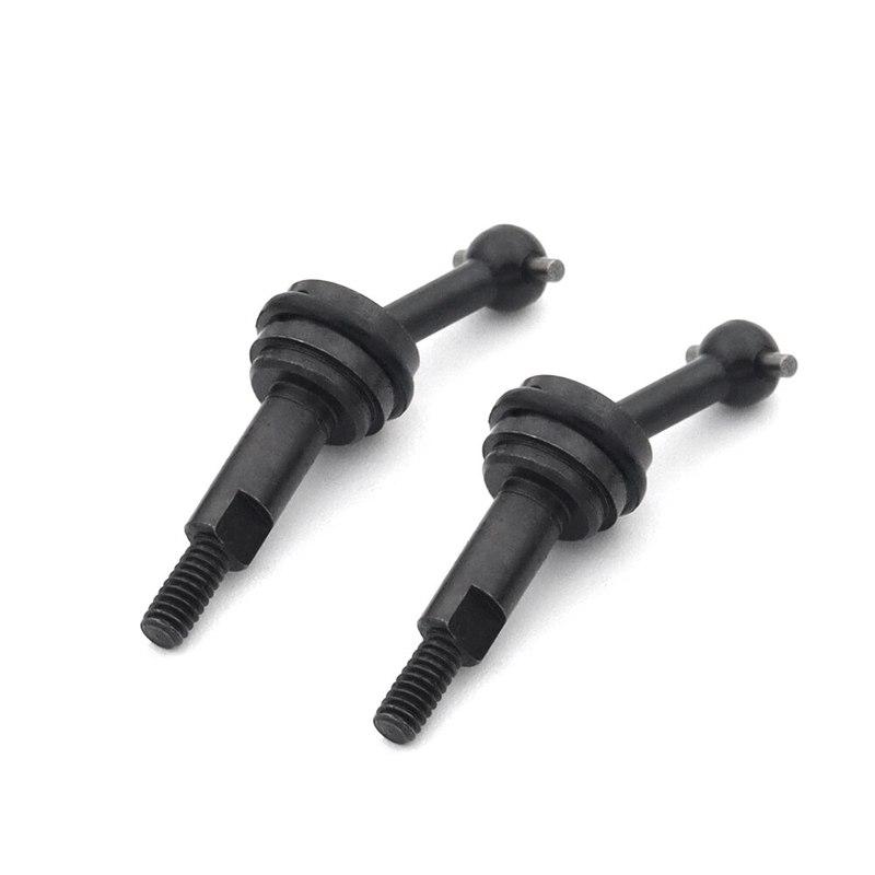 2 Pcs Extended Metal CVD Cardan Shaft 2mm With M2 Nut For 1/28 RC Car Wltoys K969 K989 K979 P929 Upgrade Parts