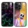 Fashion DJ M-Marshmello Phone Case For iPhone 16 15 14 13 Pro Max Plus Mini Magnetic Magsafe Wireless Charging Cover