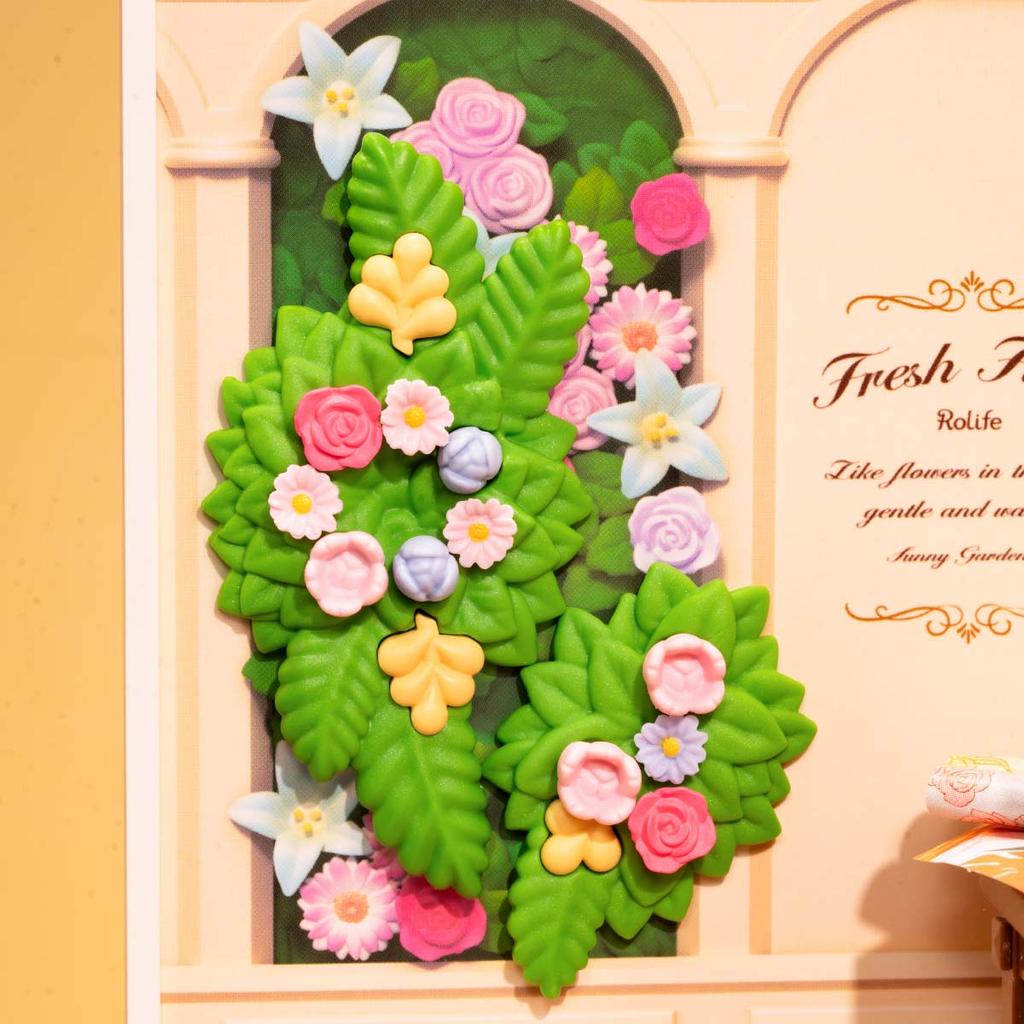 ROBOTIME Rolife 3D Puzzle Super Creator Fresh Flower Shop DIY Miniature House (DW017B) | 1:24 Scale