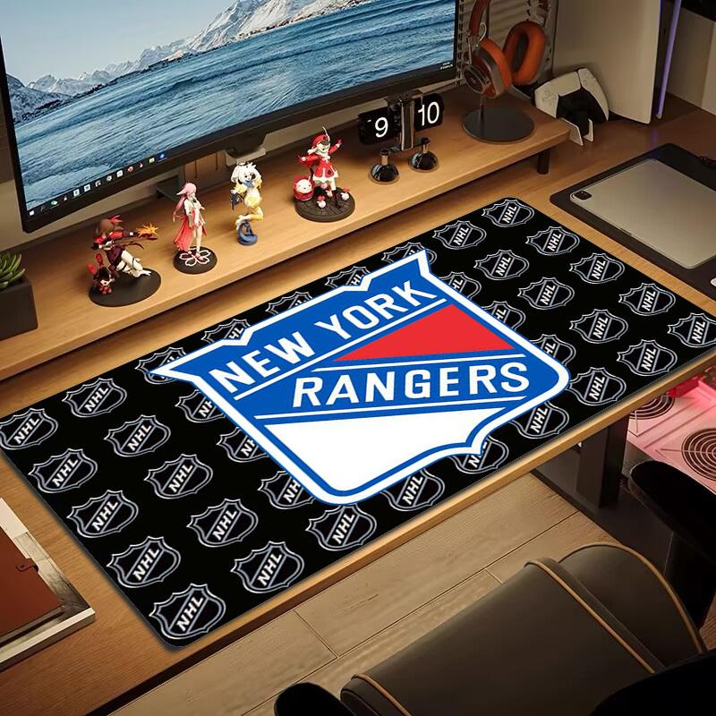 New York Rangers Color Mouse Pad Large Gaming Table Cushion Non-slip Laptop Tablet Big Mousepad XXL Mat Mini PC Playmat With Lock edge