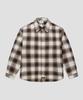 Rayon Ombre Check Shirt Brown