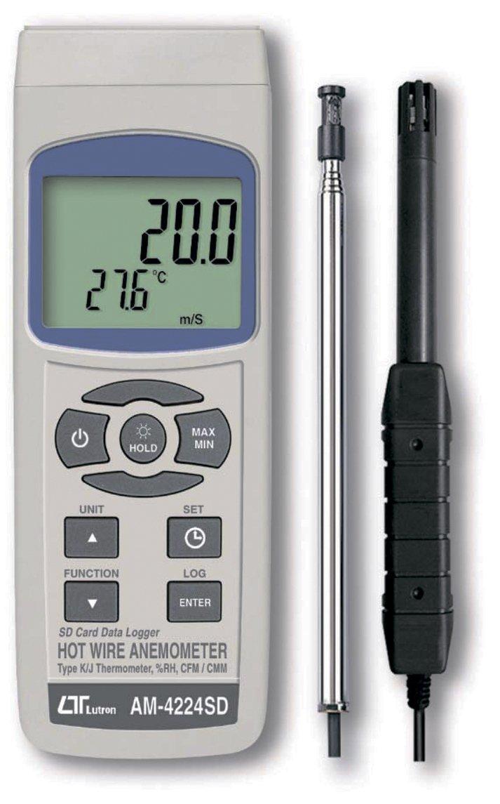 

Mother Tool SD data logger type digital hot wire type wind meter speed/airflow AM-4224SD