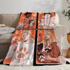 AFTG All For The Game Retro Print Throw Cozy Soft Flannel Throw Lightweight Skin-Friendly For Sofa Bed Office & Travel