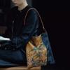 Xiangyunsha, New Chinese style, versatile tea and ancient costume, artistic, large size, one shoulder armpit bag, hand-held storage bag, cloth bag