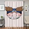 Home Interior Kitchen Curtains for Living Room 2 Pieces Blackout Curtains Door Curtain N-naruto-o Partition Bedroom Decoration