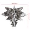 Antique Silver Angel Charm Pendant for DIY Jewelry Making Necklace Bracelet Handcraft Works Distressed Angels 6 Wings