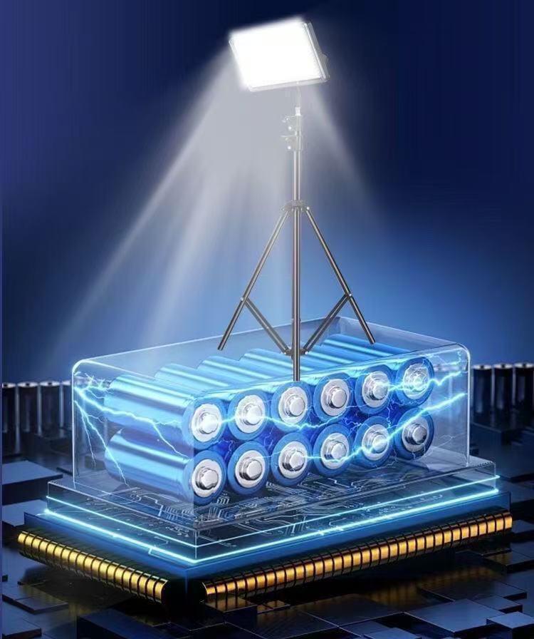 Super Bright Outdoor Stall & Barber Shop Lighting: Warm Light Charging Strip with Stand