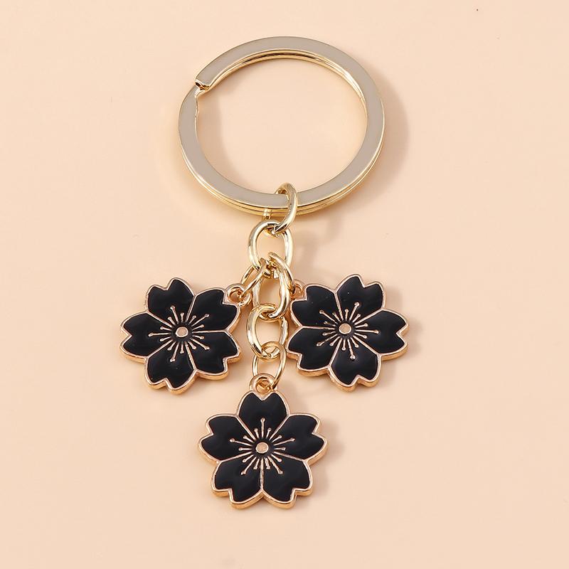 Niedlicher Emaille Sonnenblumen Schlüsselanhänger Frauen Mädchen Blume Schlüsselanhänger Anhänger für Handtaschen Deko DIY Handgefertigter Schmuck Geschenke