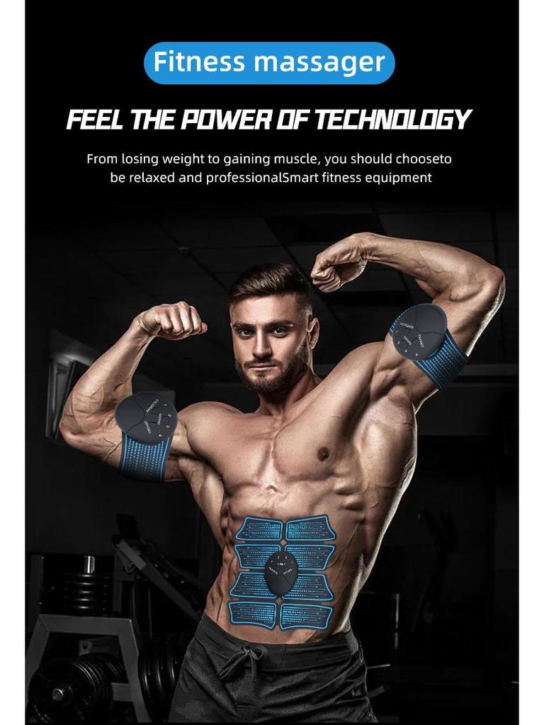 Smart Abdominal Muscle Trainer Patch - Home Fitness Device