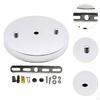 Canopy Kit Chandelier Ceiling Plate with Mounting Hardware Retro Style for Pendant Lamp Iron