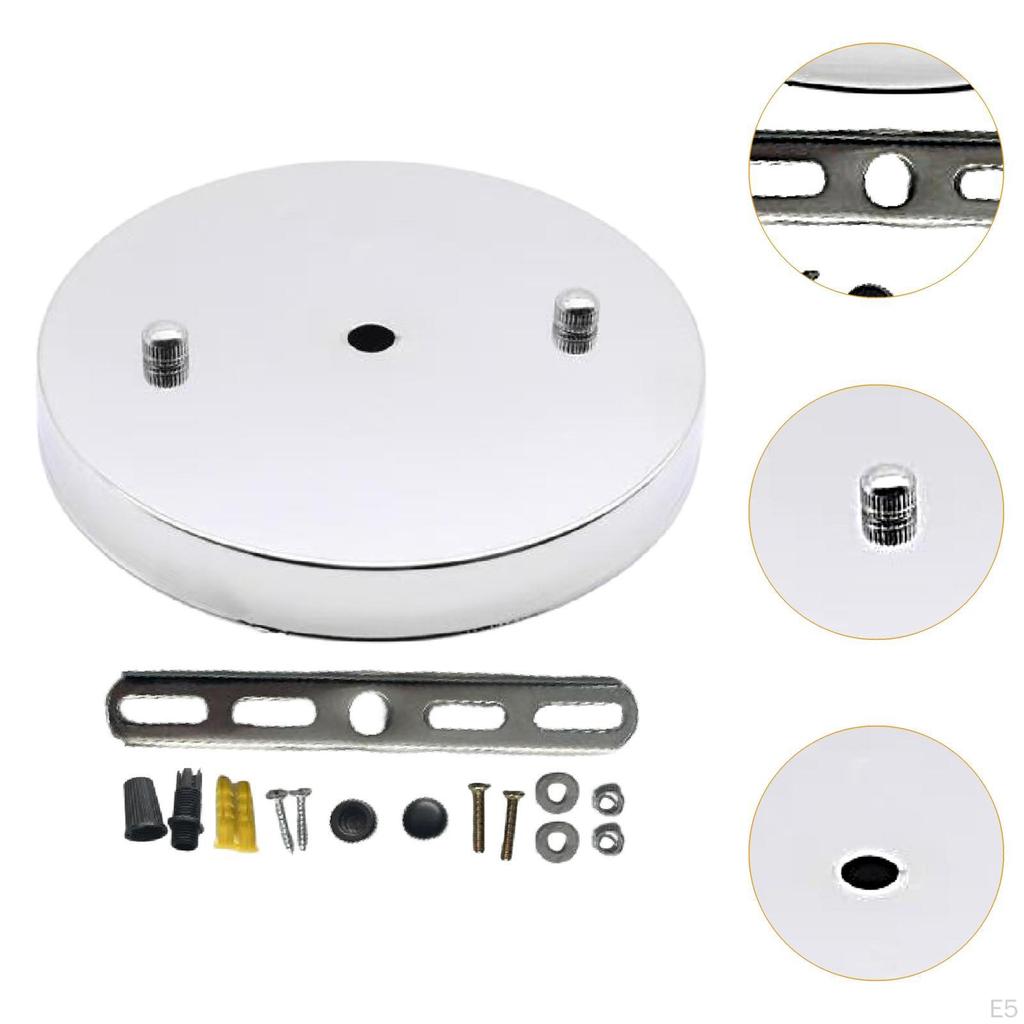 Canopy Kit Chandelier Ceiling Plate with Mounting Hardware Retro Style for Pendant Lamp Iron