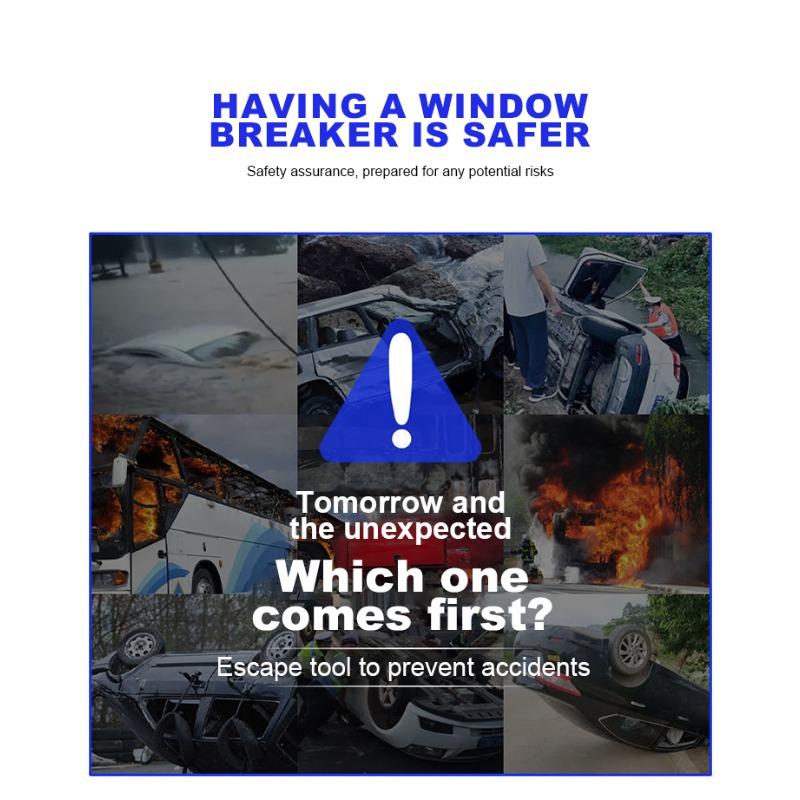 2-in-1 Car Tools Car Safety Hammer Window Breake Life Saving Seat Belt Cutter For Subaru Impreza STI Forester Outback XV Crosstrek Legacy WRX