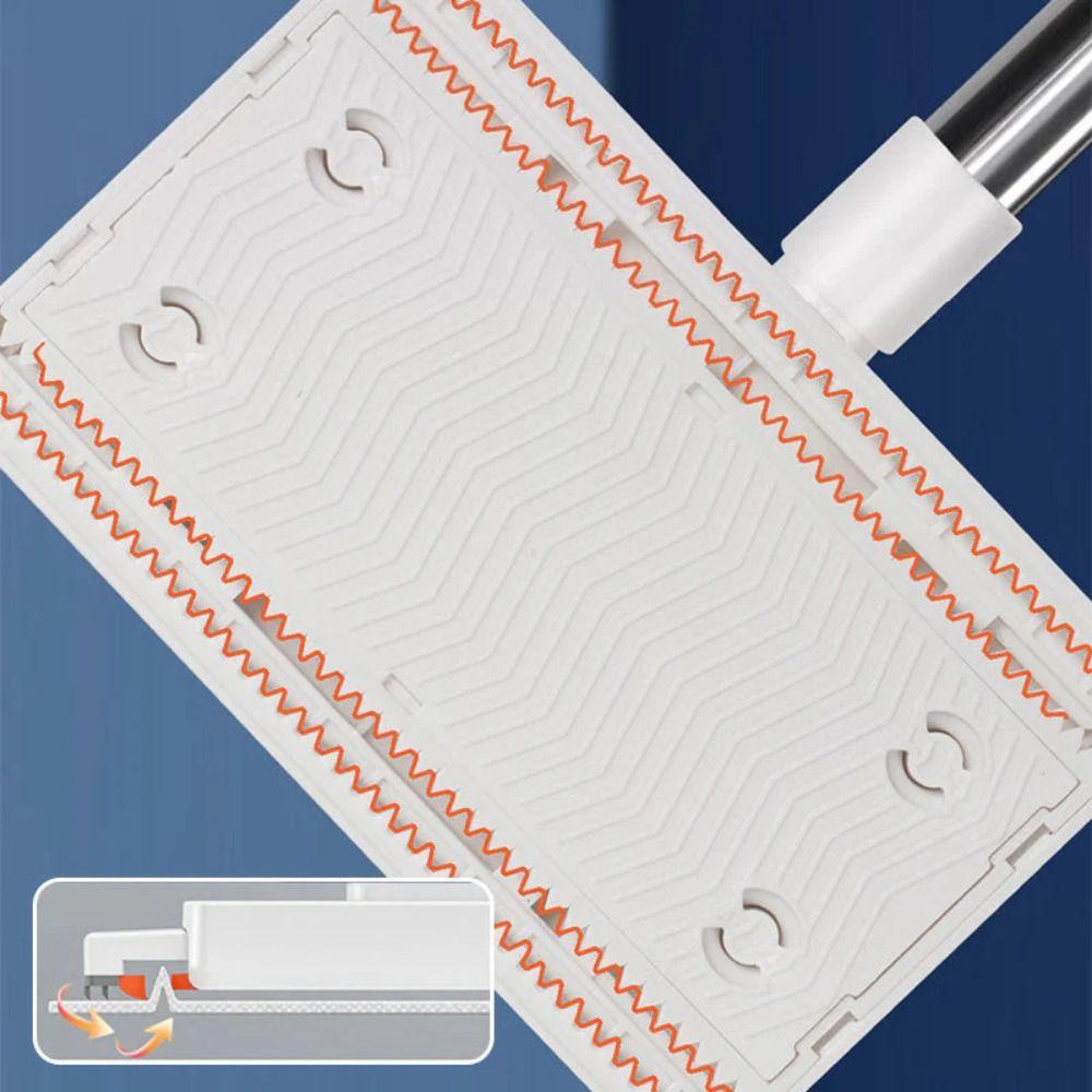 with 3 Reusable Cloths Dust Mops Clamping Automatic Mop Clip New Lazy Mop  Household