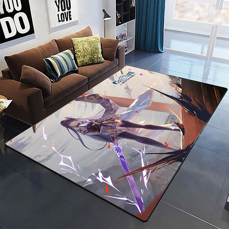 Genshin Impact Custom Carpet Home Decoration Rugs for Bedroom Yoga Mat Soft  Carpets for Living Room Soft Area Cushion
