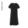Langzi A-Line Round Neck Midi Dress
