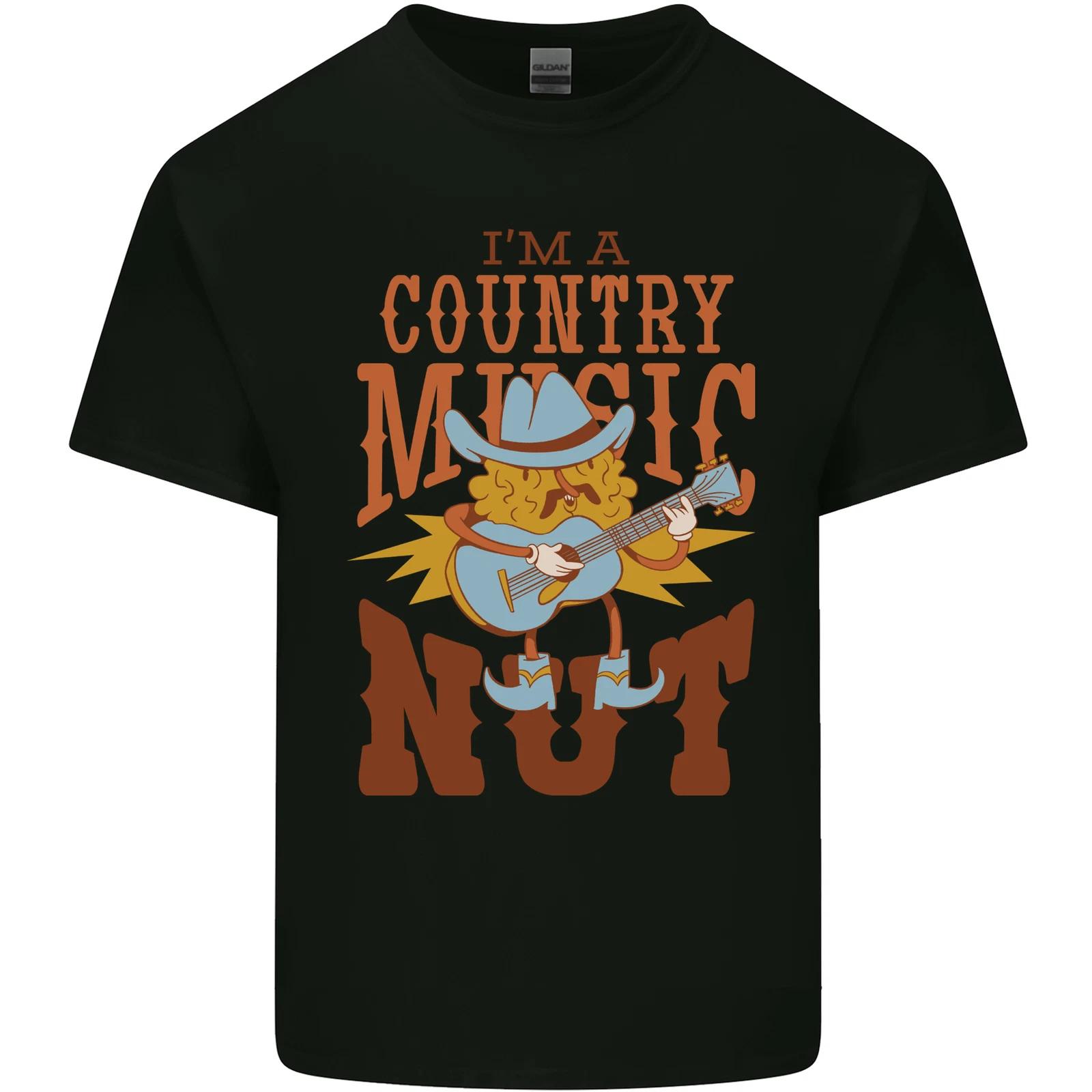 I m a Country Music Nut Guitar Kids T-Shirt Childrens L