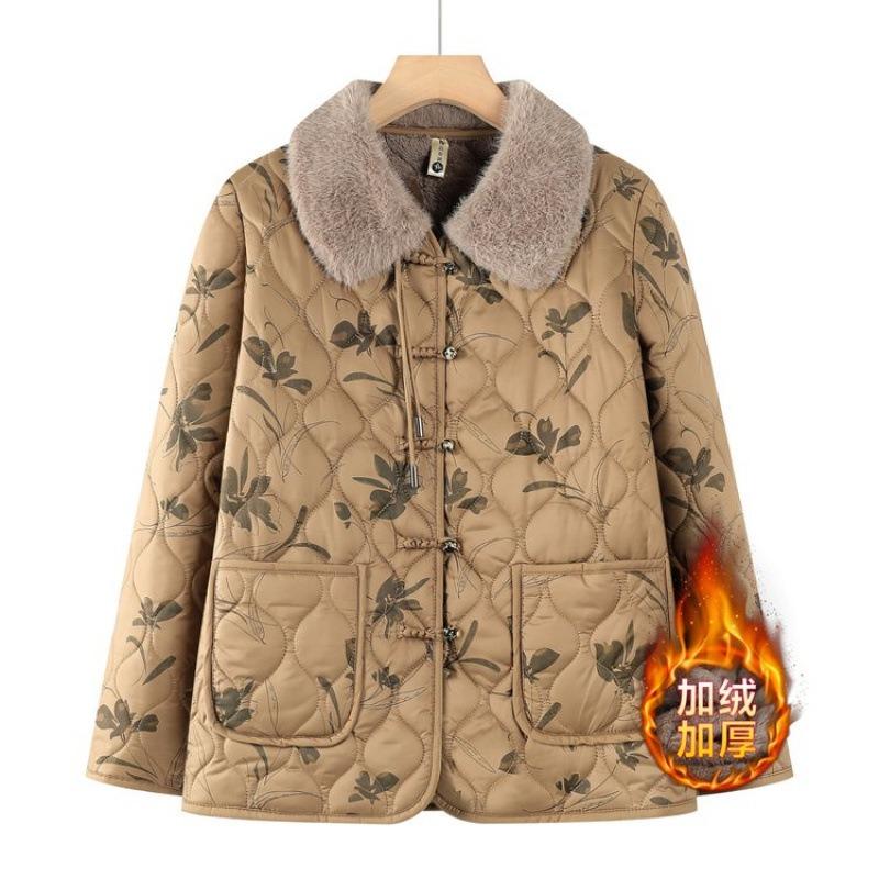 Velvet autumn and winter cotton-padded clothes, winter cotton-padded jackets, new warm cotton-padded jackets, warm women