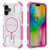 BIBERCAS J-16 Transparent Series For iPhone 16 Case Compatible with MagSafe TPU+PC Phone Cover