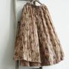 Johnature Women Vintage Print Floral Skirts Elastic Waist Loose High Quality Cloths Summer Loose A-Line Skirts