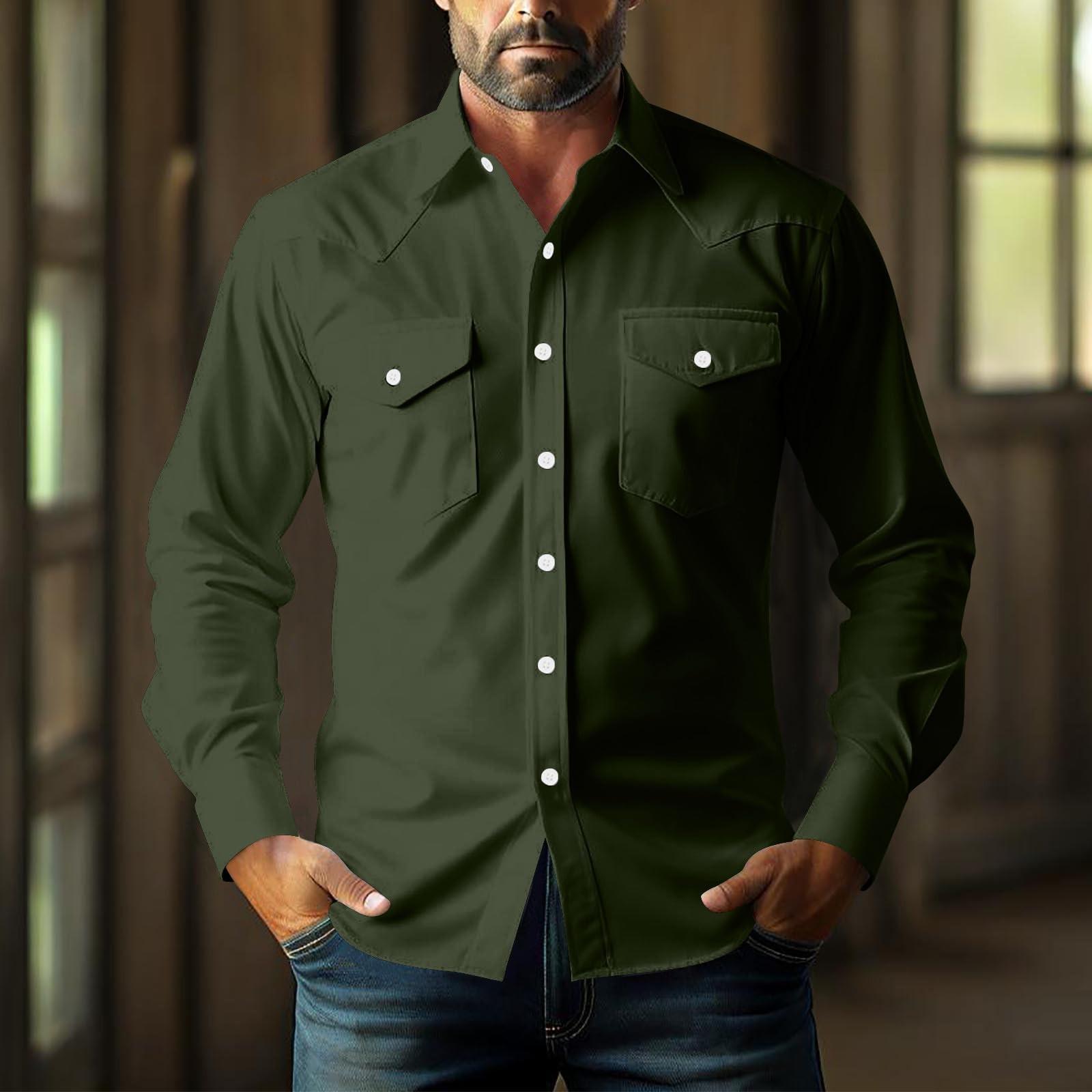 Мужская свободная классическая рубашка с лацканами и несколькими карманами, промышленная рабочая рубашка-топ L